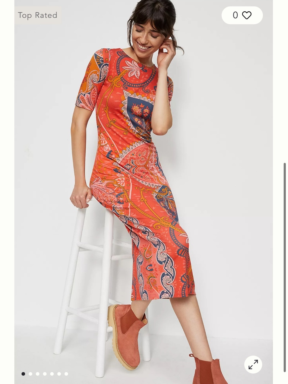 Anthropologie’s Farm Rio Giannina Knit Midi Dress size XS